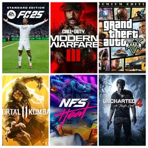 Photo - Fc 25 + Cod Mw3 + Gta v + Mk 11 + Uncharted 4 + NFS Heat