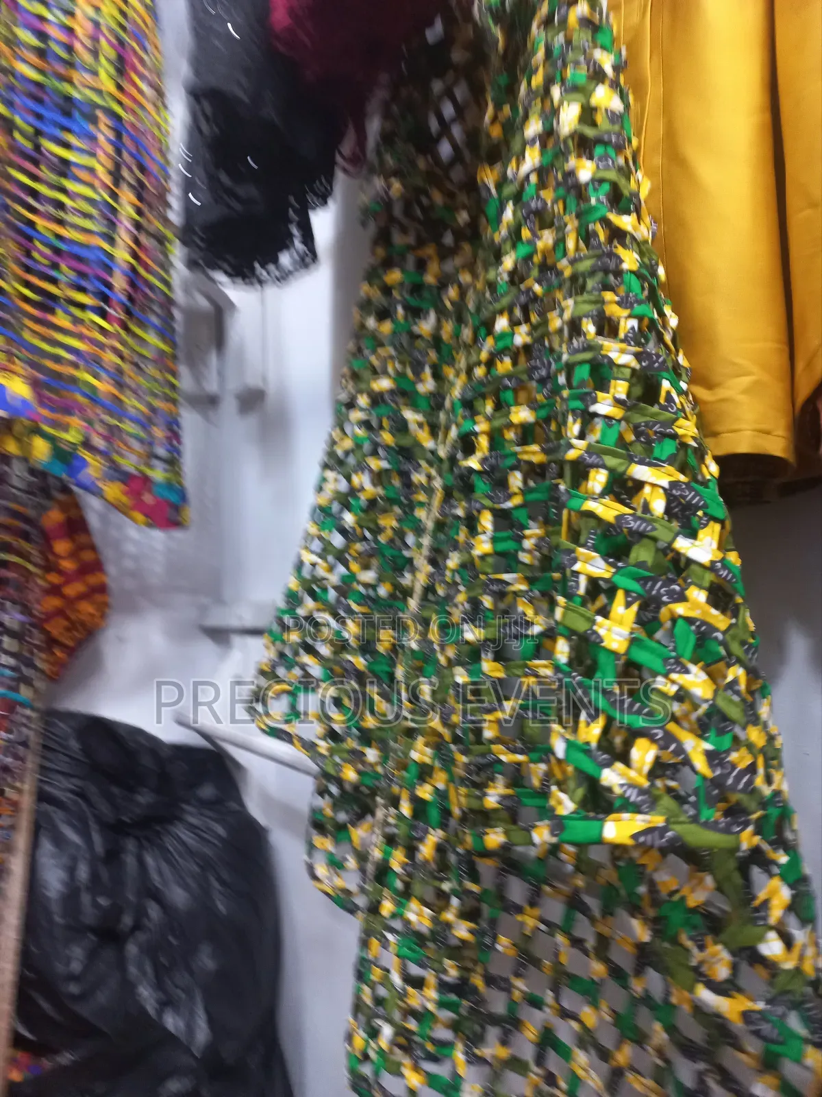 Traditional African Wears Feather And Beads.