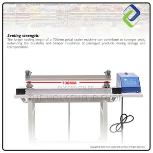 700mm (+5mm Sealing Width) Pedal Impulse Sealer.
