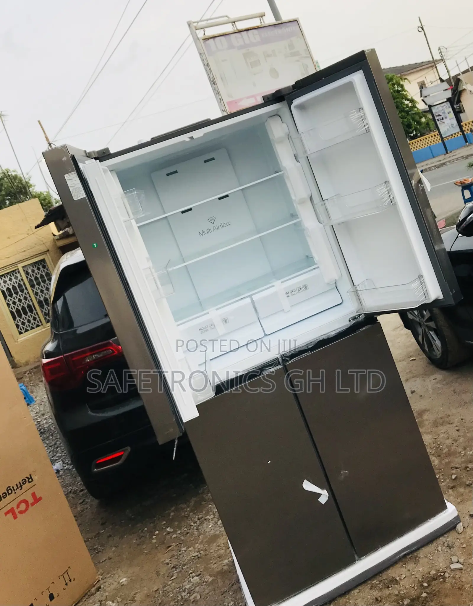 Secure Fast TCL 4 Doors P640cd Sidebyside Grey Fridge