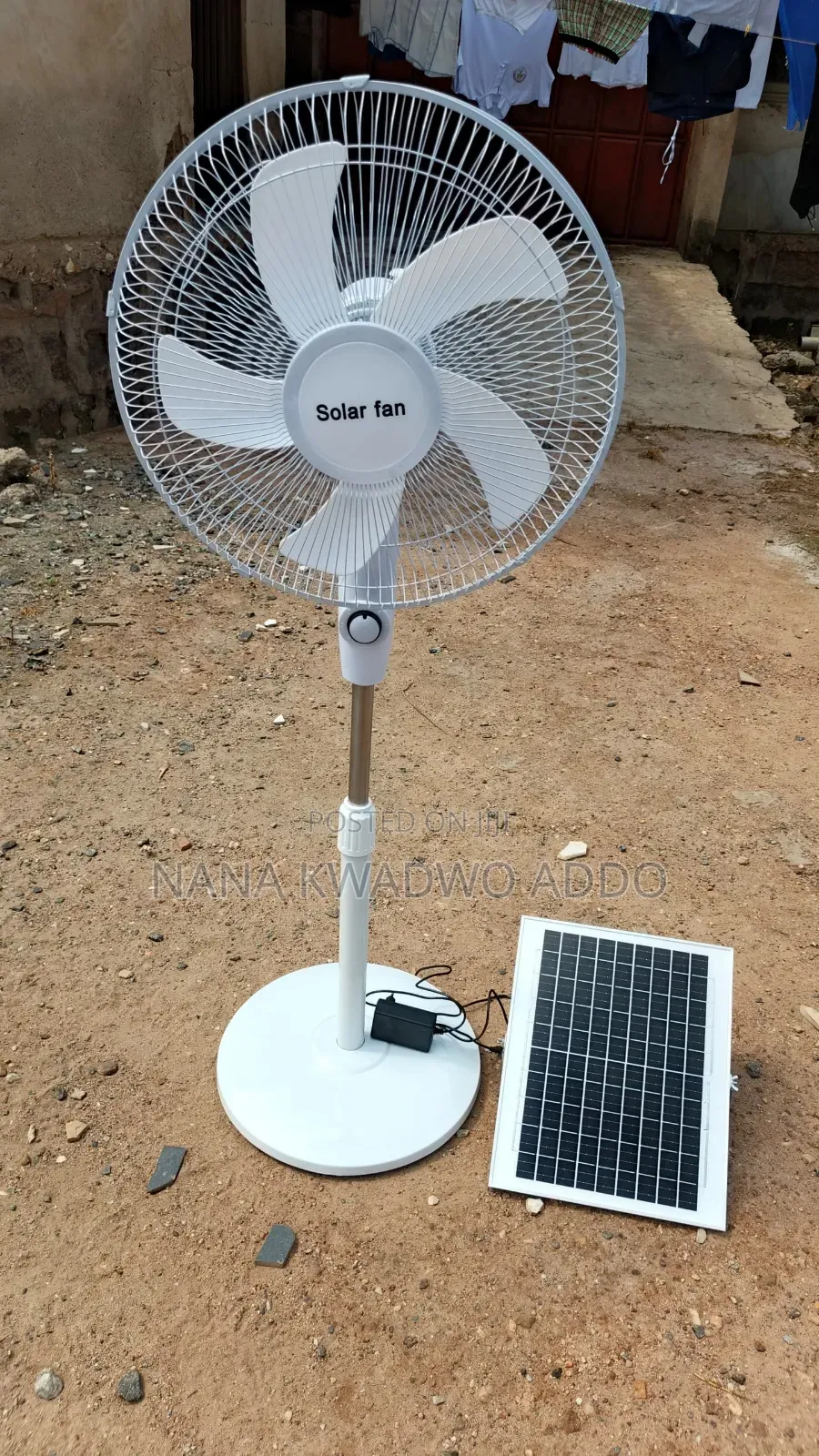 Solar Rechargeable Fan