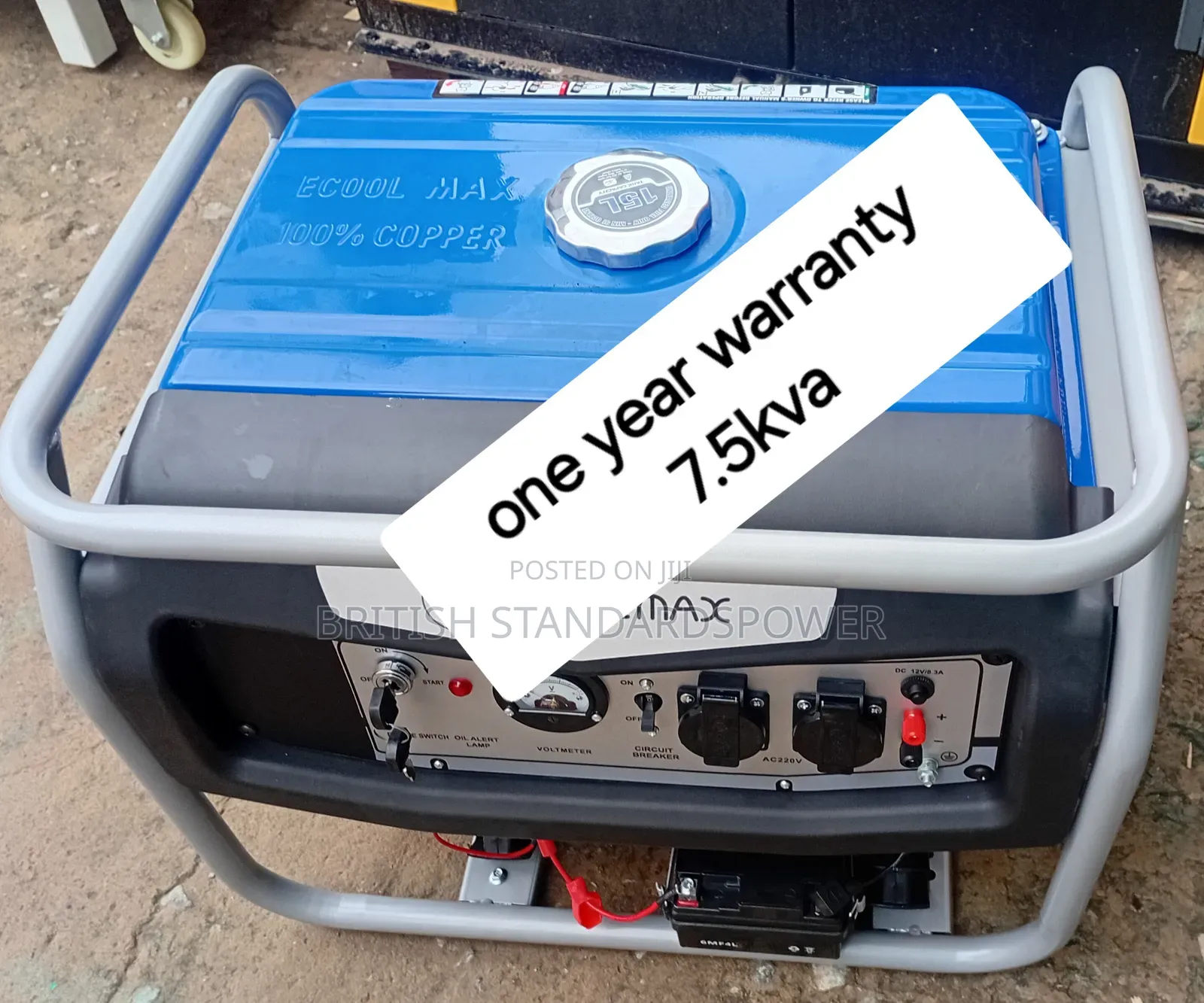 High Standard 7.5kva Petrol Generator