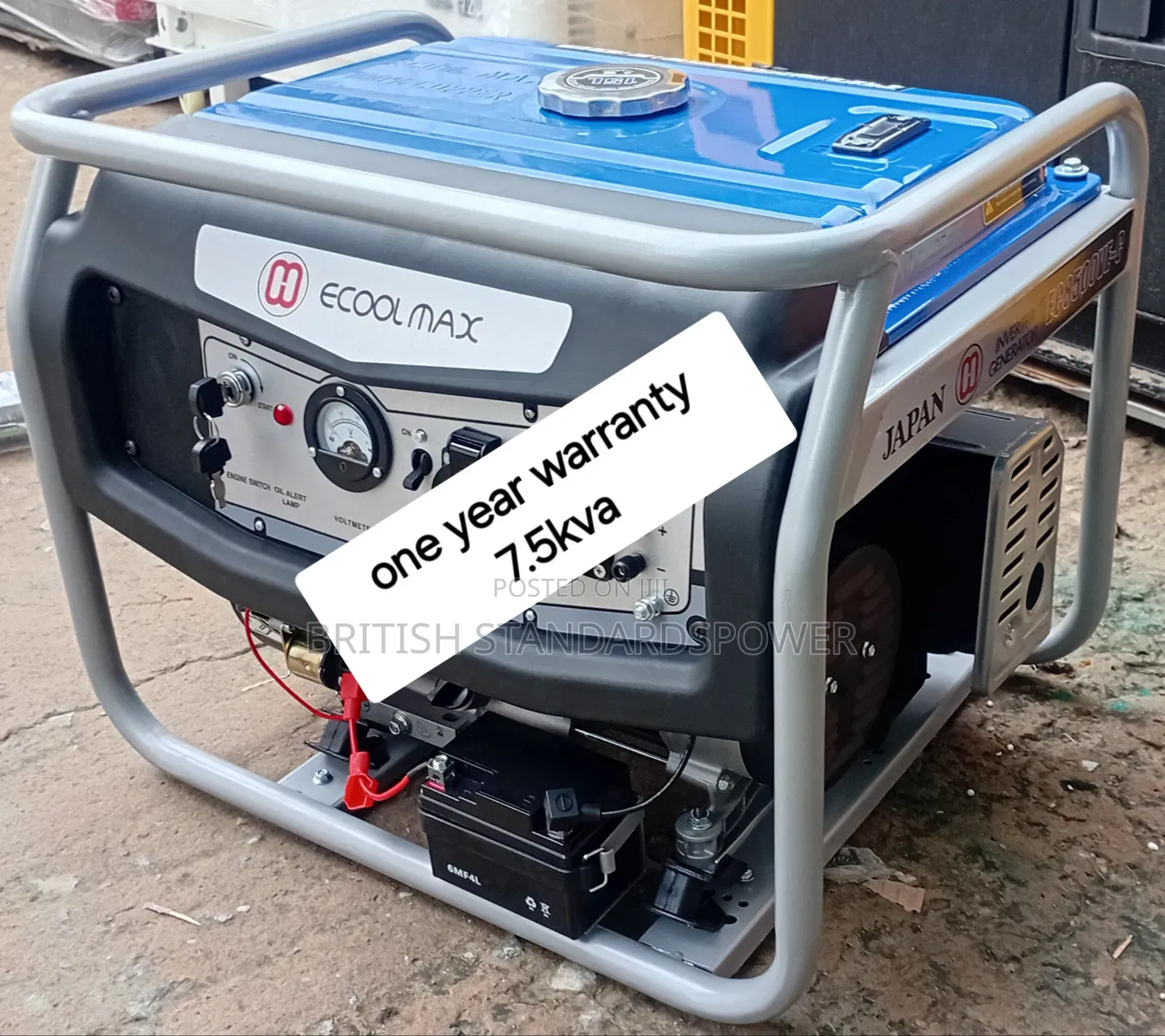 7.5kva Petrol Generator With Air Coolant
