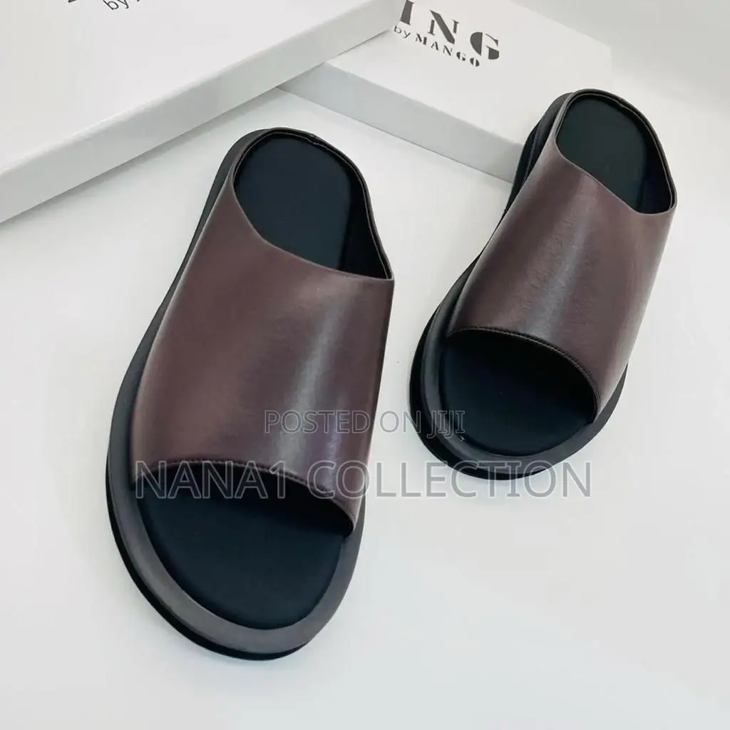 Balenciaga Leather Slippers