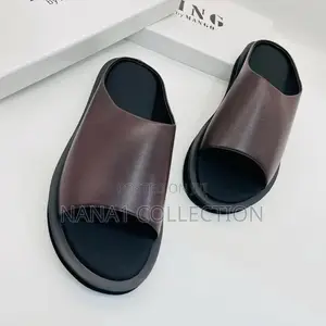 Balenciaga Leather Slippers