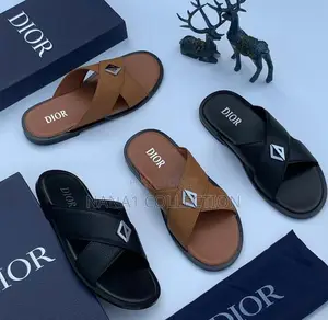 Men’S Dior Leather Slippers
