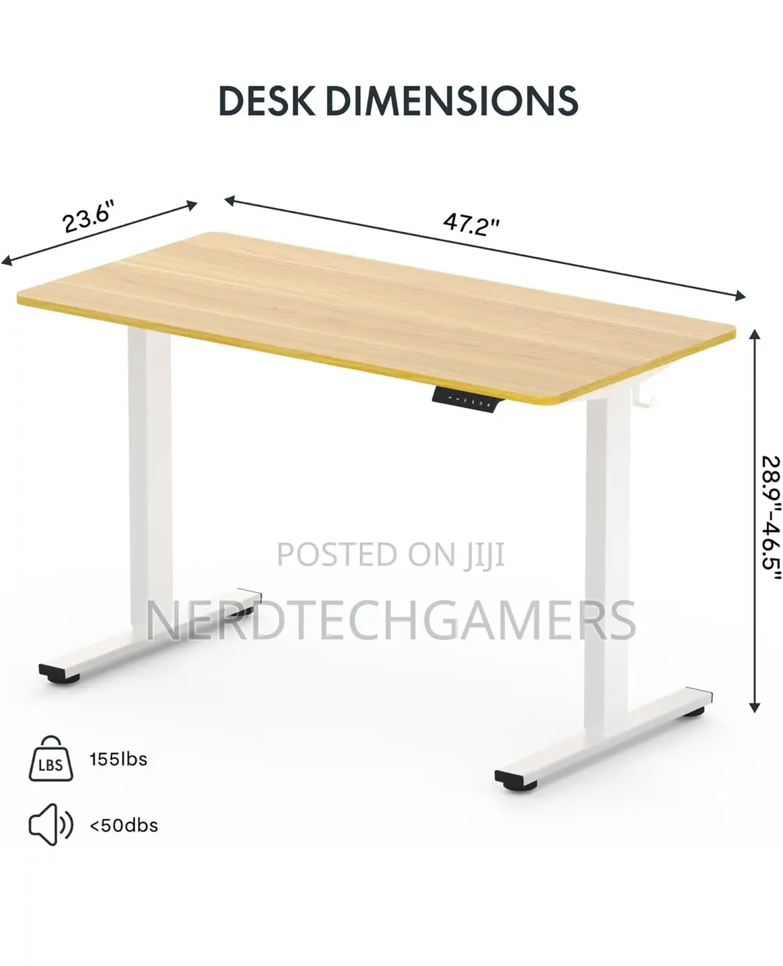 Flexispot Standing Desk 48 X 24 Inches Height Adjustable Des