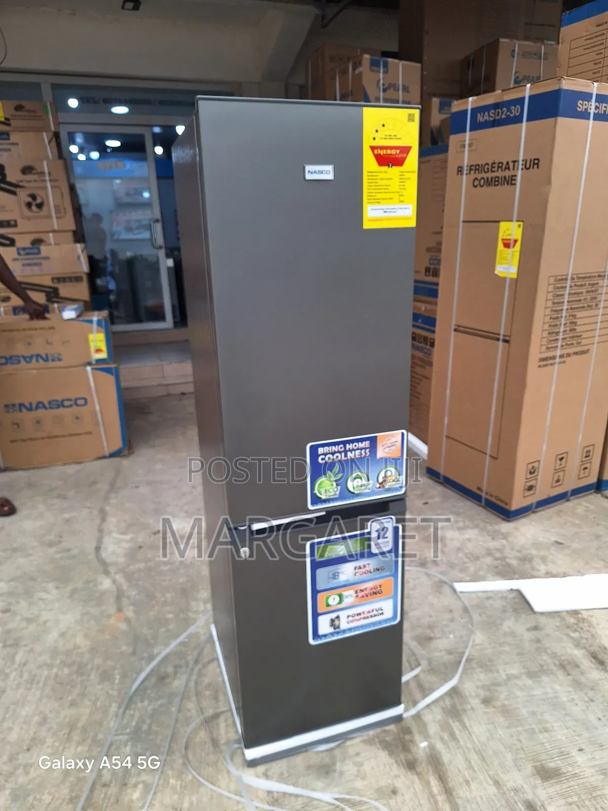 3 Stars Nasco Double Door Fridge