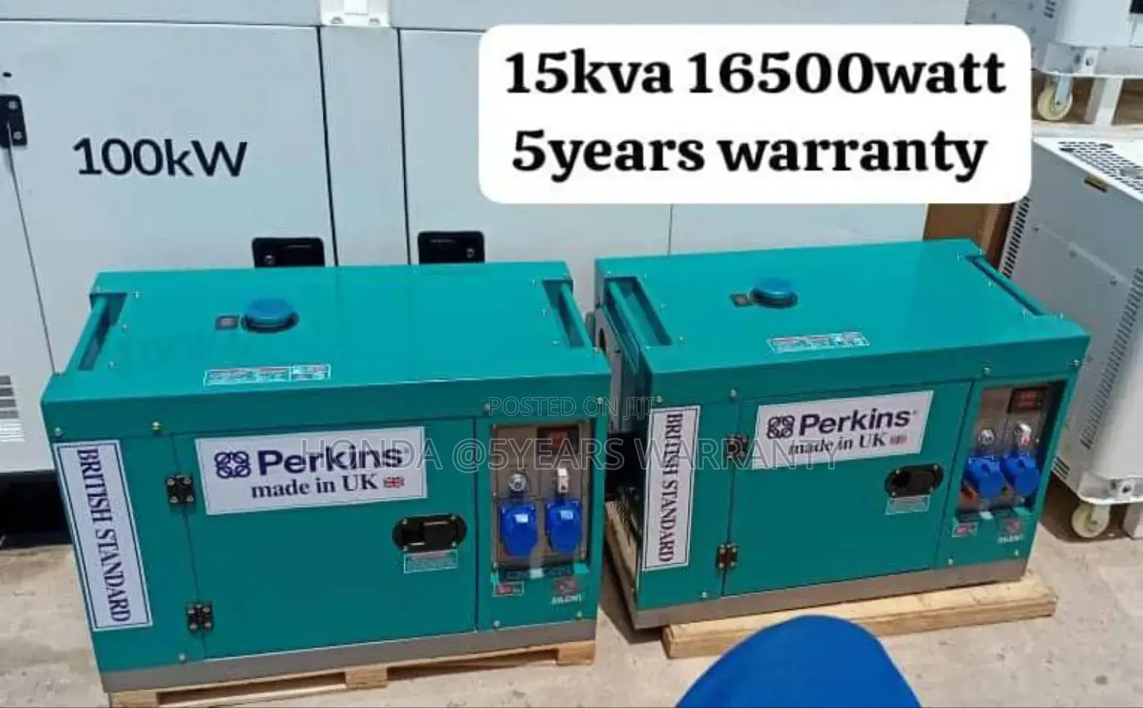 The Energy Team Perkins 15kva Generator 16500watt 15kva