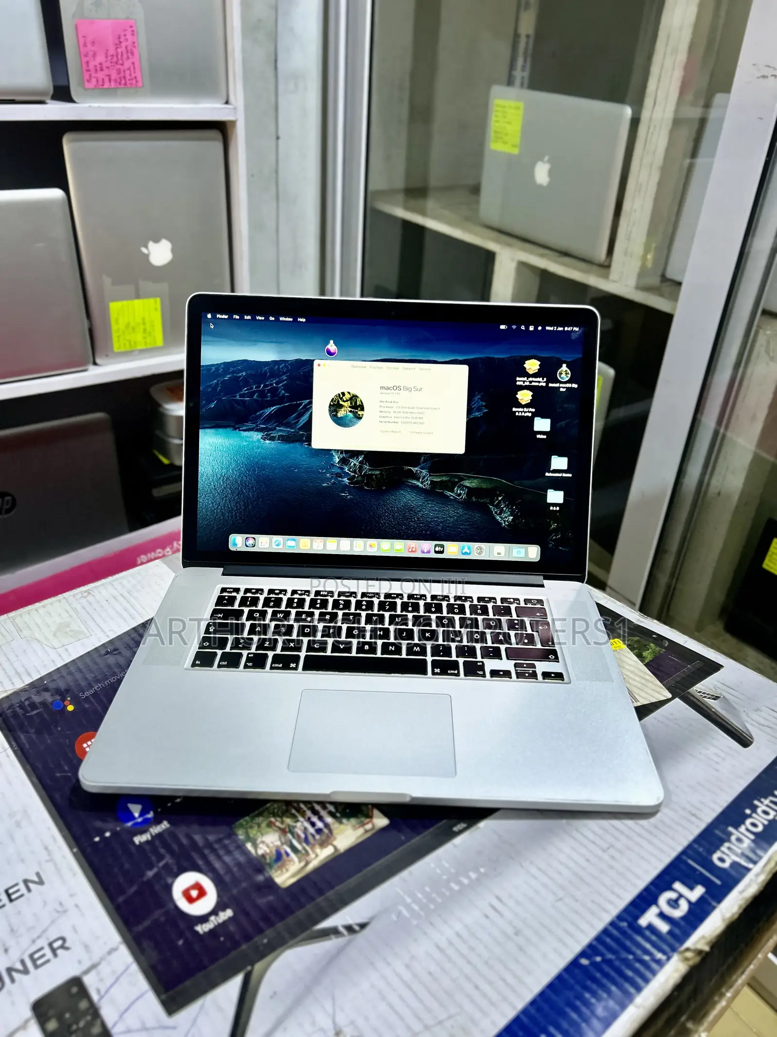 Laptop Apple MacBook Pro 2014 16GB Intel Core I7 SSD 256GB