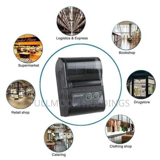 Wireless Thermal Receipt Printer For Shops And Offices