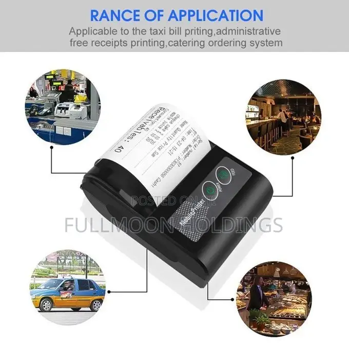 Wireless Thermal Receipt Printer For Shops And Offices