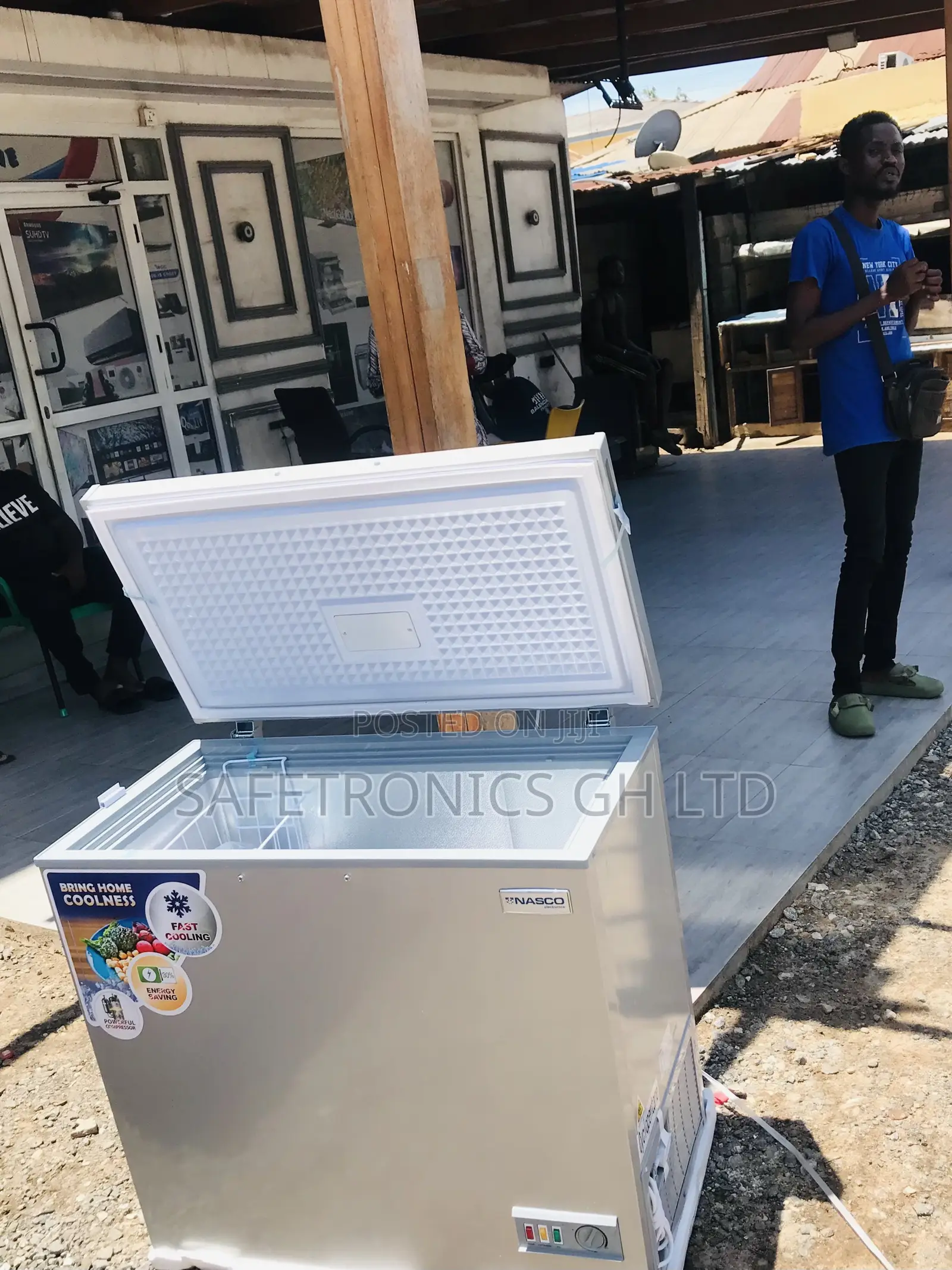 Sealed in Box 200l Nasco Singledoor Nas/250 Freezer Grey