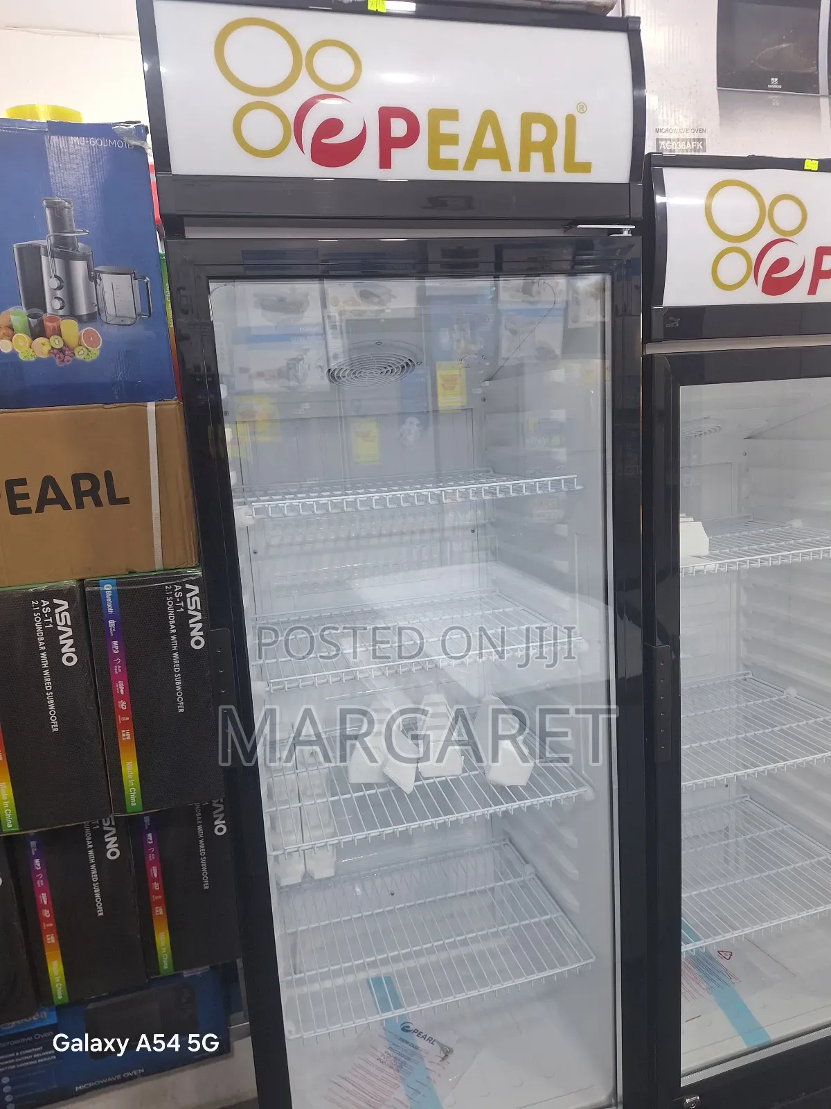 Black 400 Litters Display Fridge