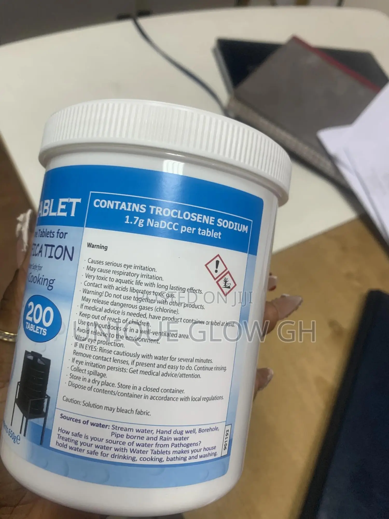 Aquatab Effervescent Water Purification Chlorine Tablets