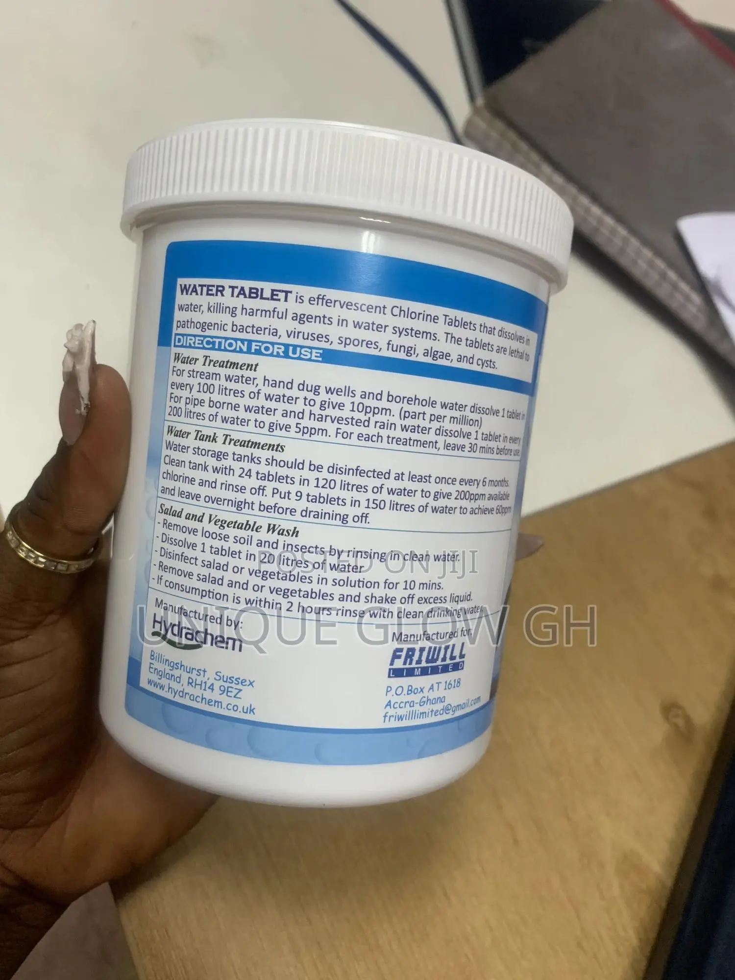 Aquatab Effervescent Water Purification Chlorine Tablets