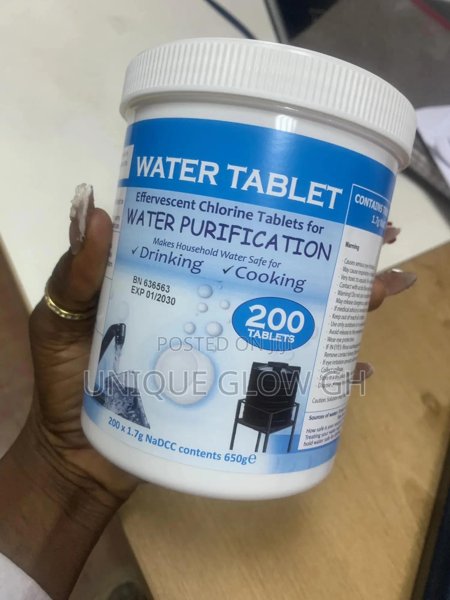 Aquatab Effervescent Water Purification Chlorine Tablets