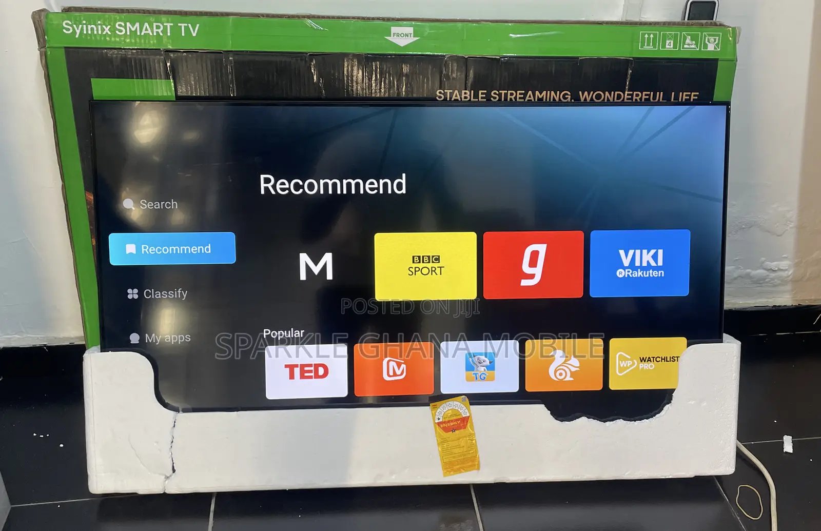 Frameless Synix Android 43 Inch Smart Tv