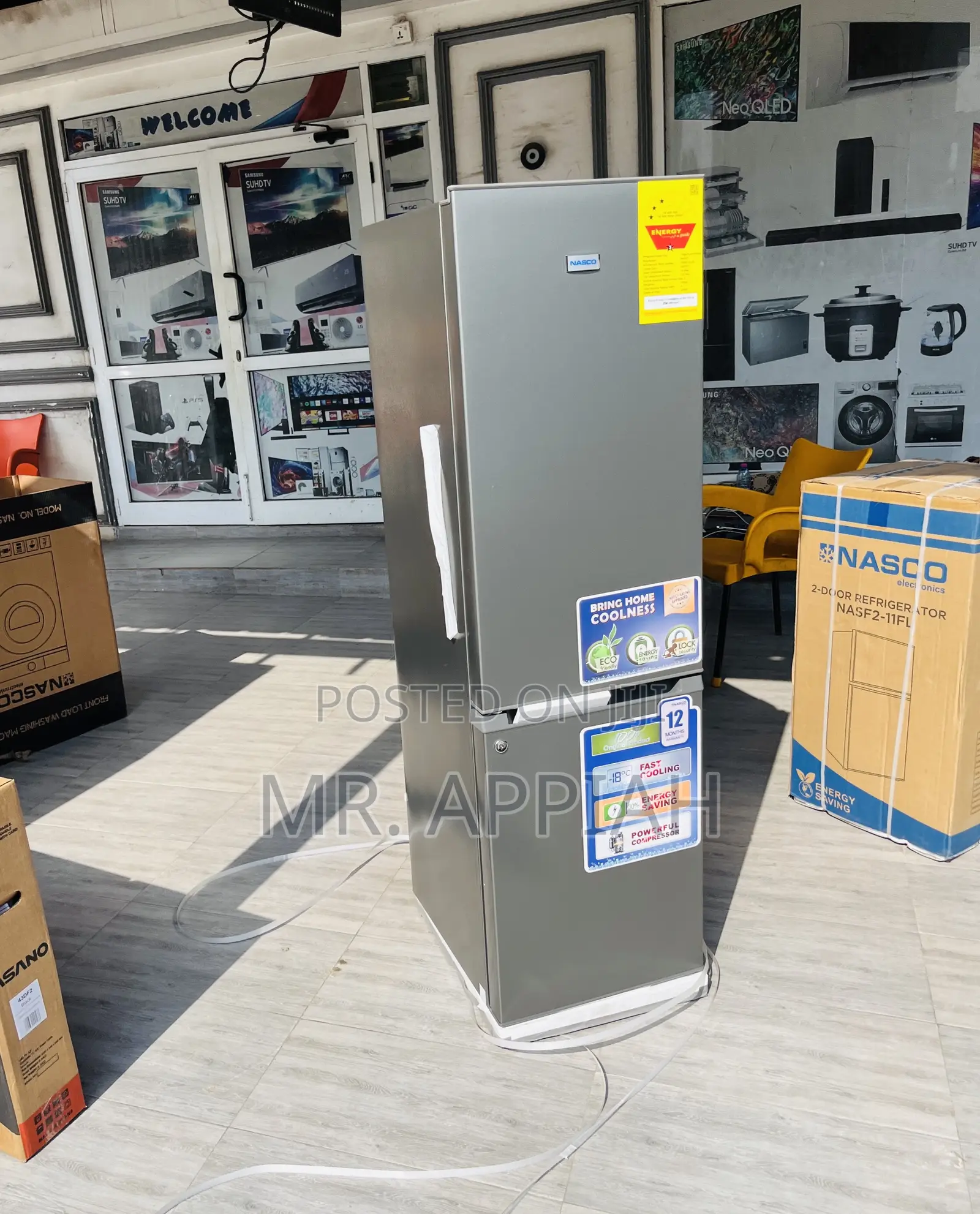 Lovely Nasco Nasd2-23-Sk Bottom Freezer Fridge(Gray).