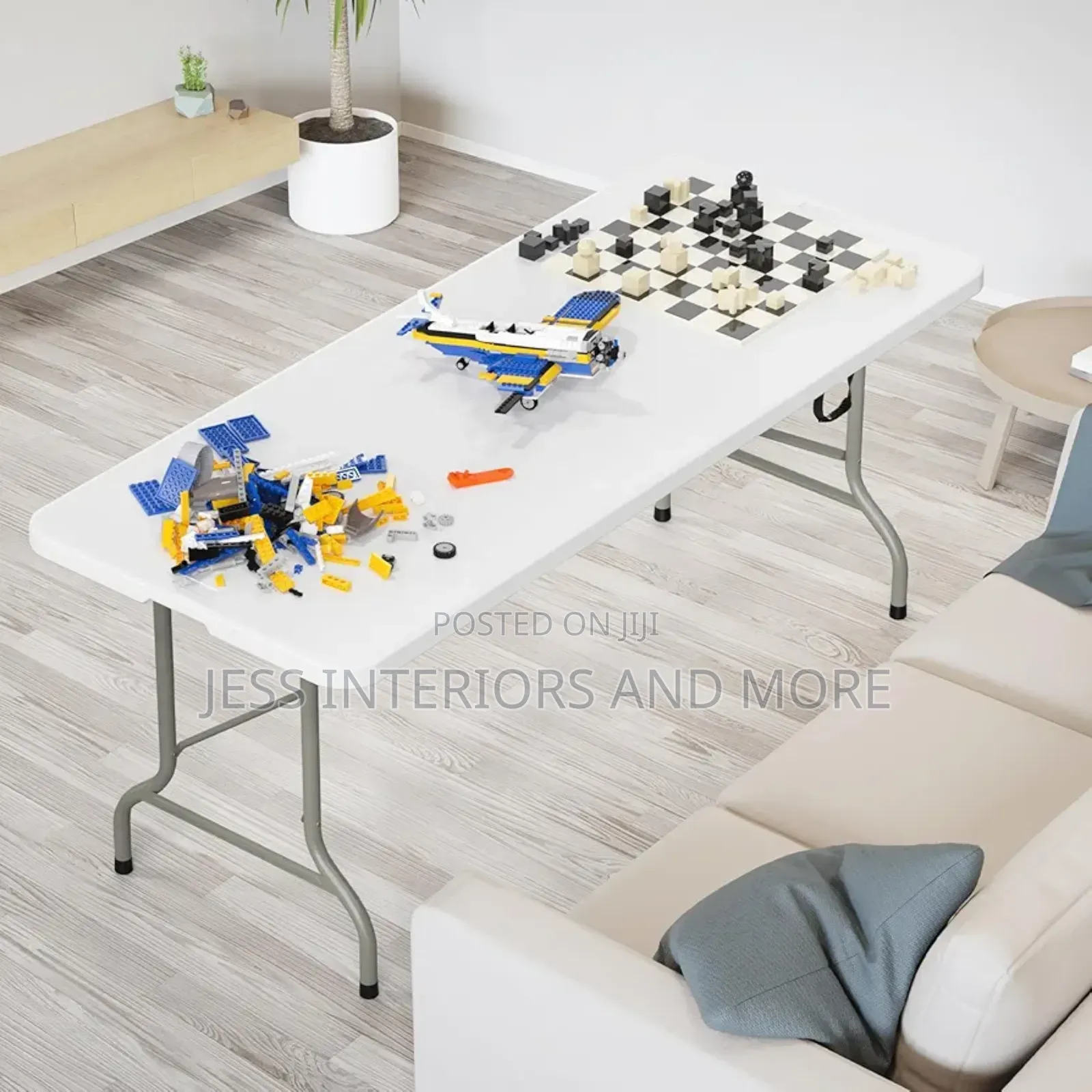 6ft Heavy Duty Plastic Folding Dining Table