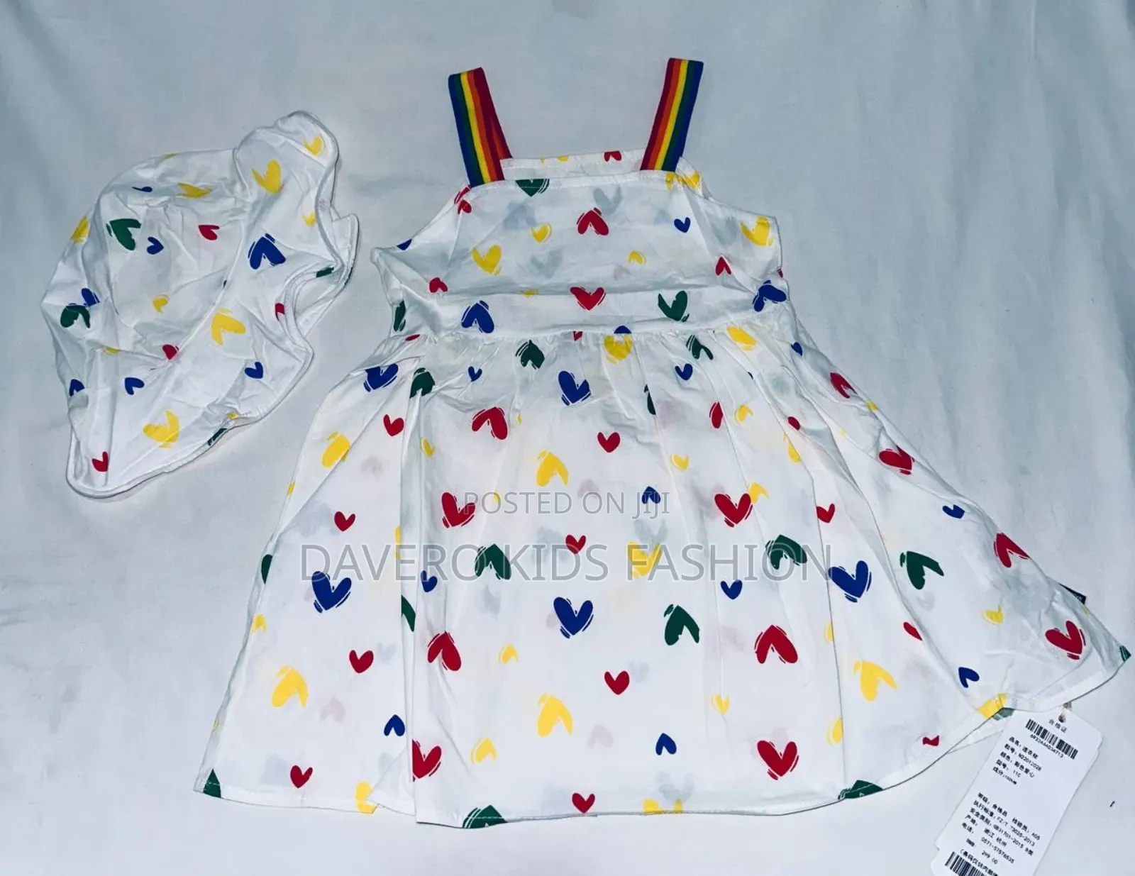 Baby Girl Dress With Cap