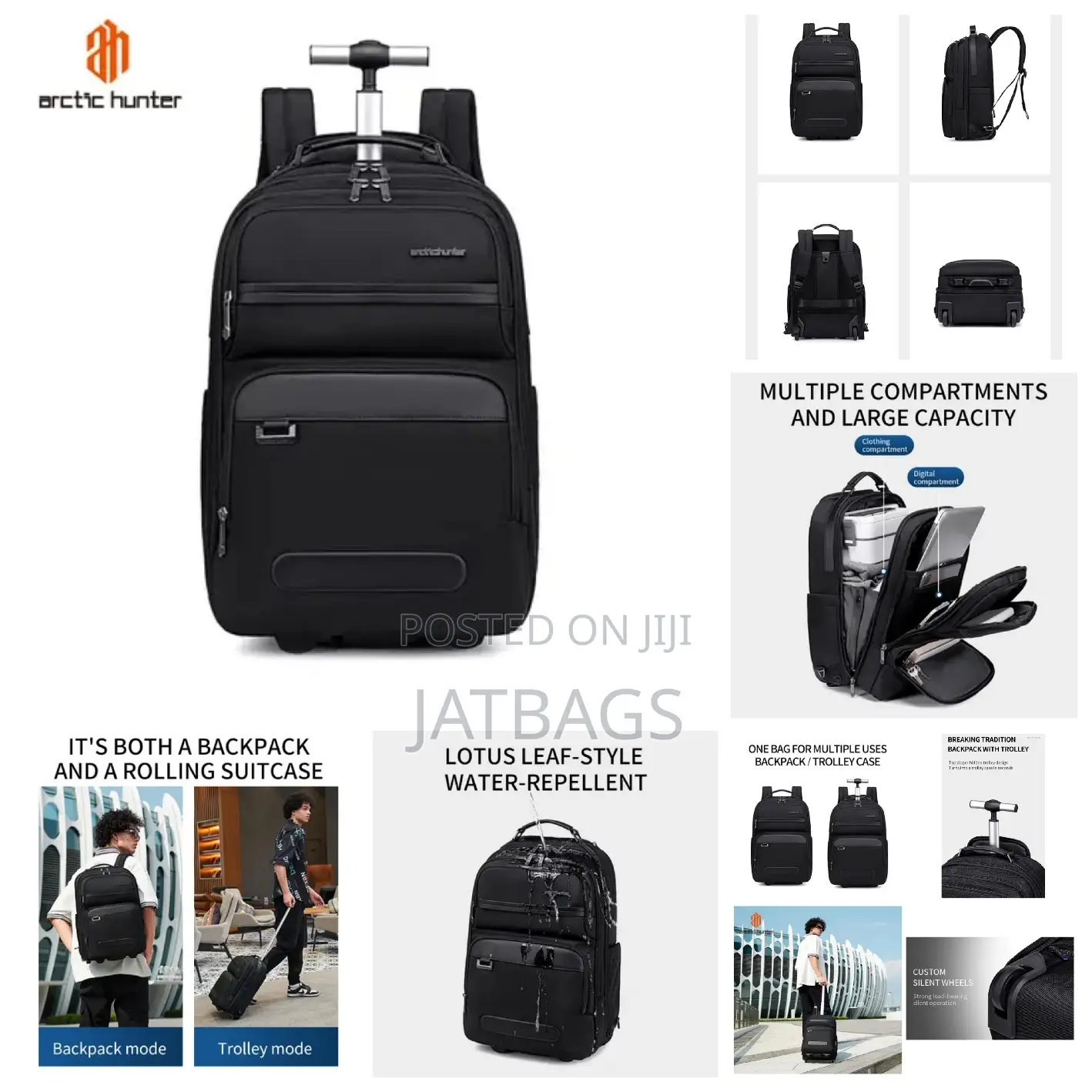 Trolley Wheel Business Travel Laptop Backpack -free Delivery