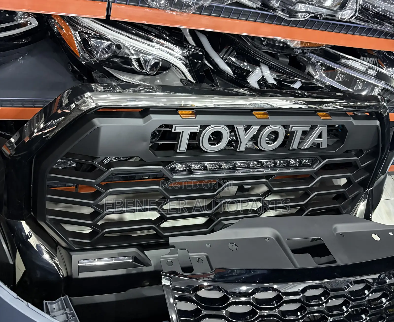 Tundra Front Shells Grille With Led Lights 2022 2023 2024