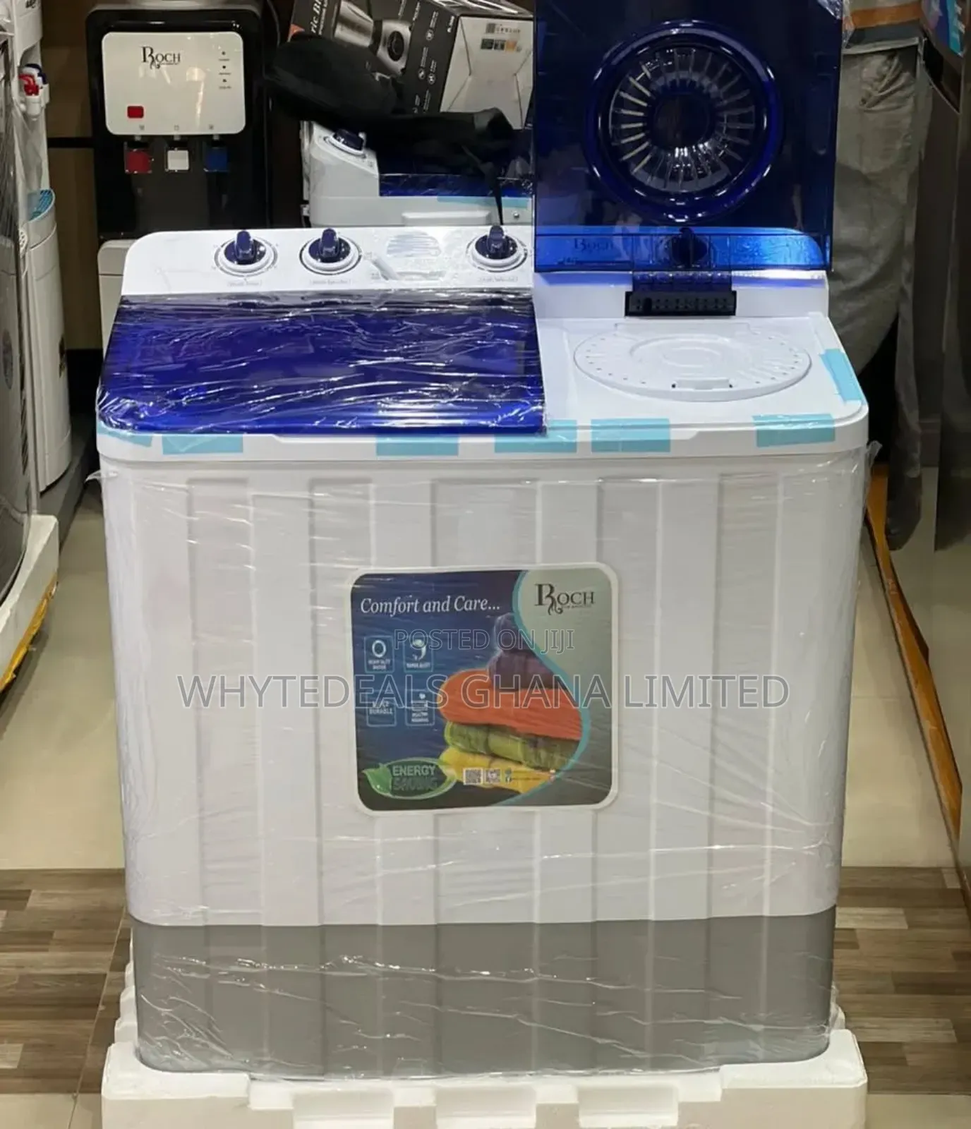 Roch 7kg Twin Tub Semi-auto Washing Machine| Wash| Rinse|Dry
