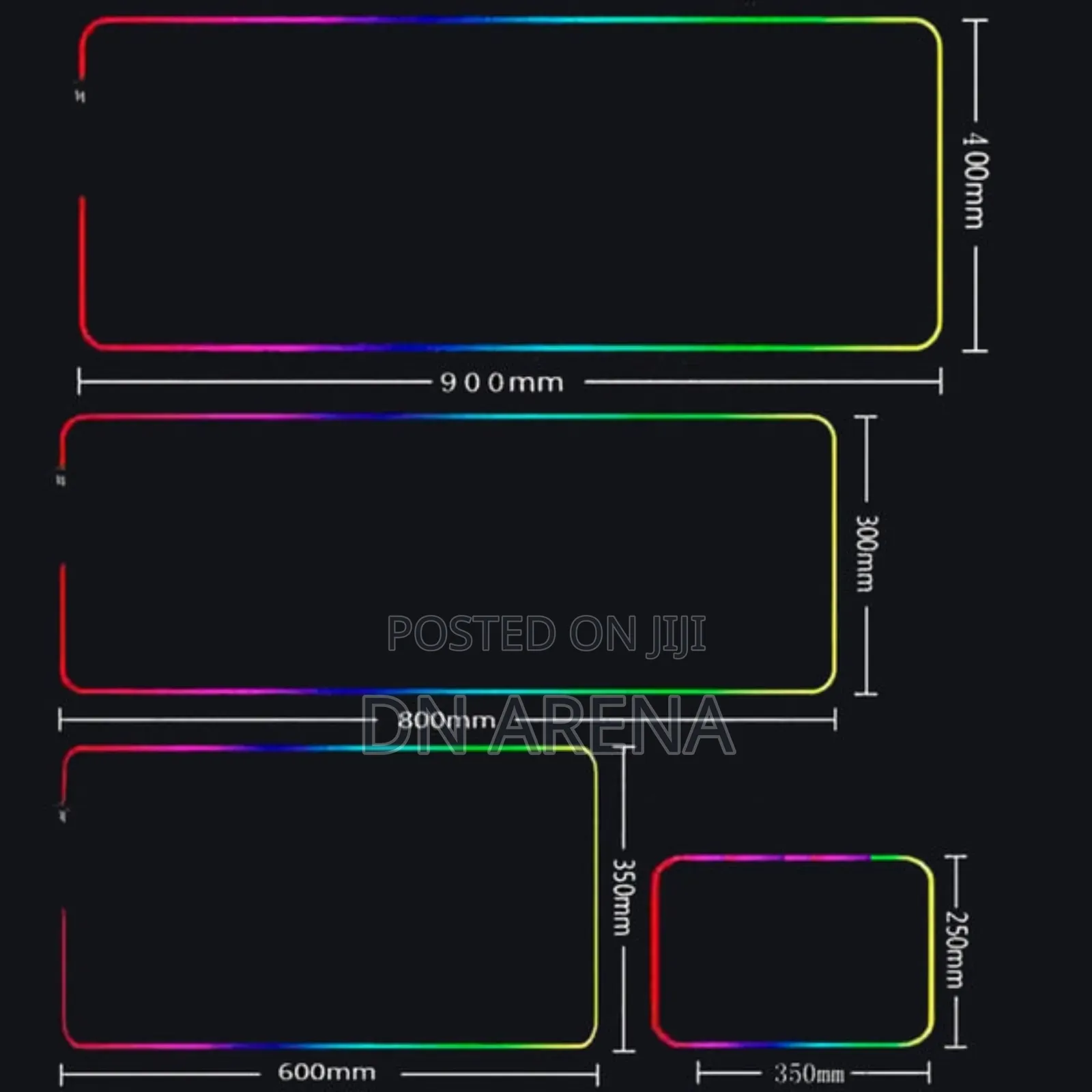 Extra Large RGB Mouse Pad Dimension: 900 * 400 Mm