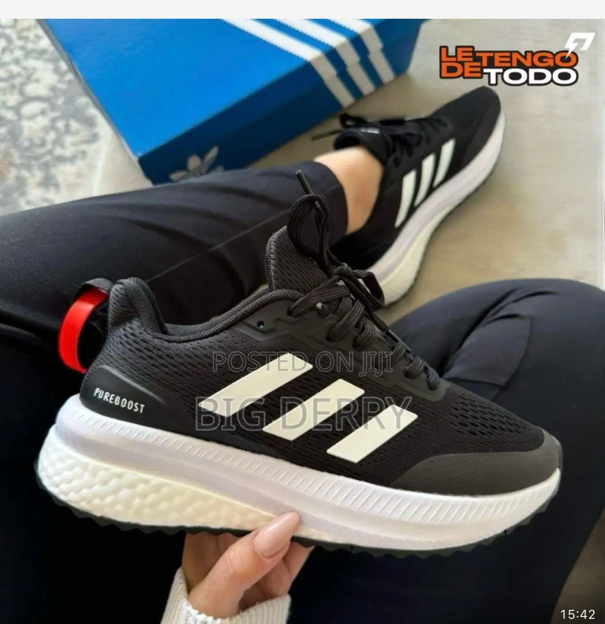 Adidas Pure Boost Black and White