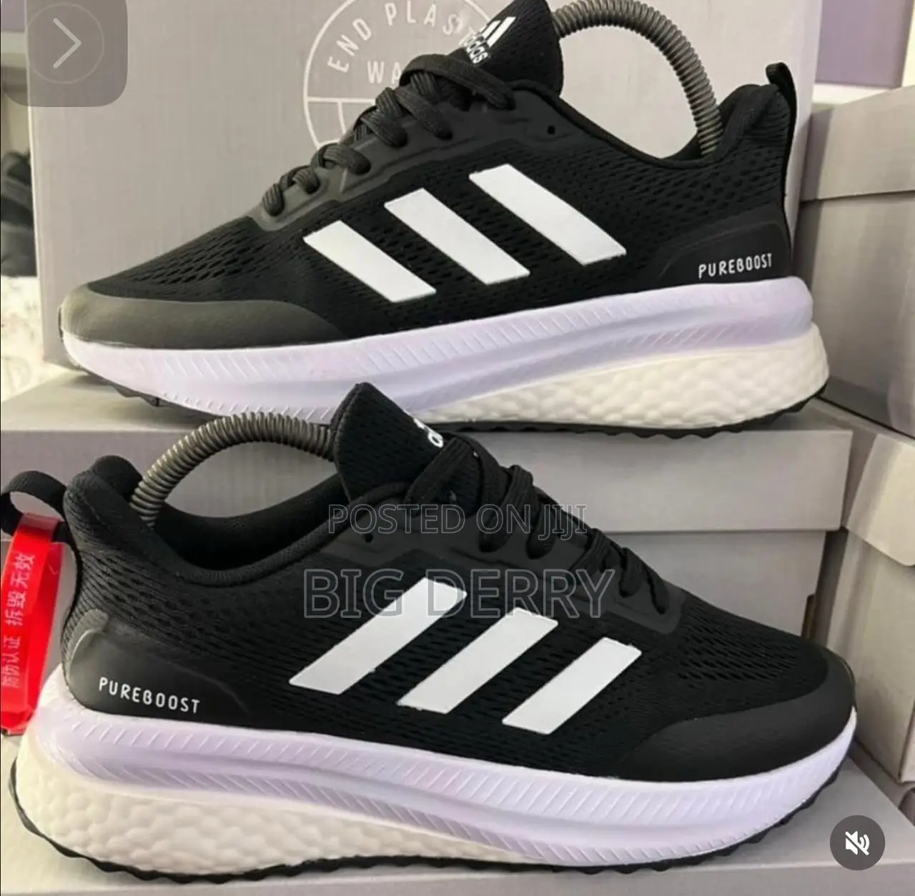 Adidas Pure Boost Black and White