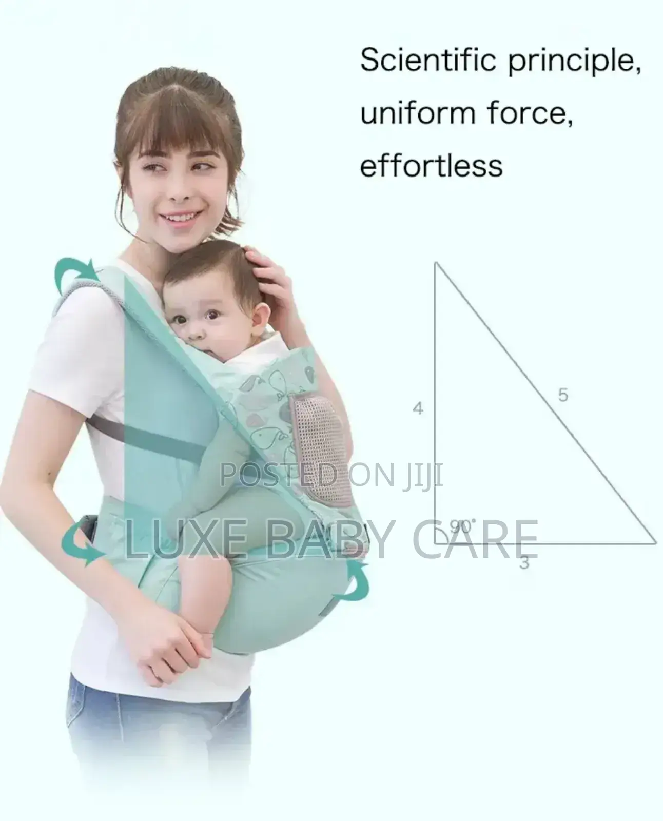 Carrier With Hip Seat Newborn to Toddler Carrier.