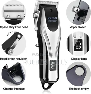 Rigid Body Kemei Chargeable Professional Barbering Machine