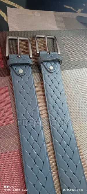Lead Blue Genuine Leather Belts