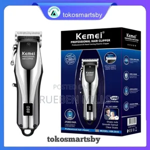 Kemei Km-2619 Pusher-Triple Blade Cordless Barbering Machine