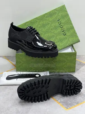 Photo - Gucci Derby Patent Luxury Shoes