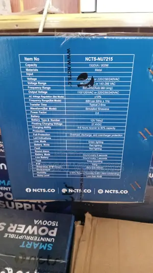 NCTS 1500va/900w Ups