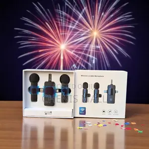 Double Wireless Microphone for Interview Livestream Etc