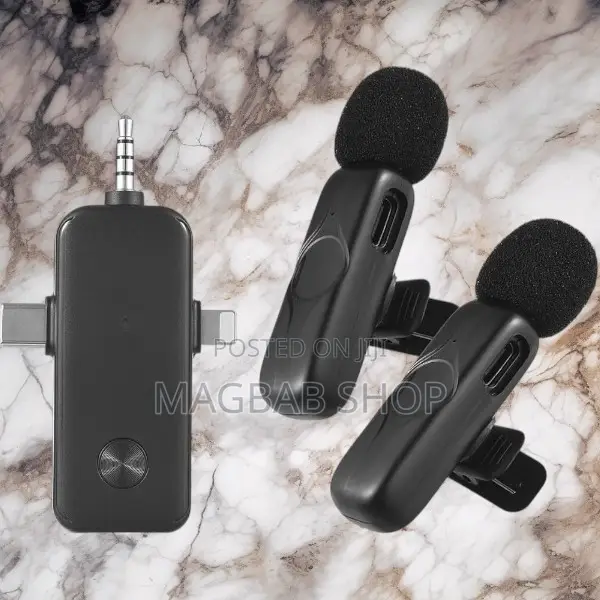 Double Wireless Microphone for Interview Livestream Etc