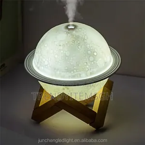 Portable Round Night Light Moon Planet Usb Humidifier