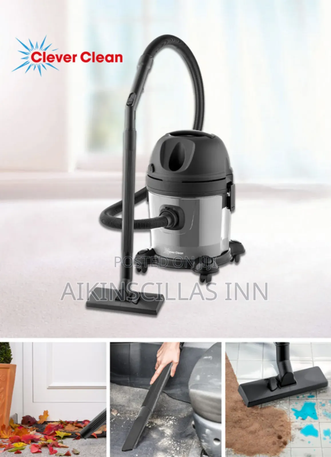 Clever Clean Wet And Dry 3in1 Vacuum Cleaner