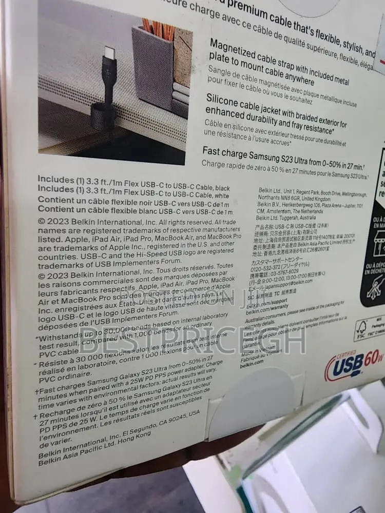 Belkin Boostcharge Pro Flex Usb-C to Usb-C Cable