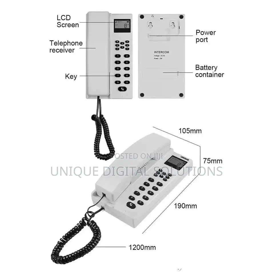 Unique Long Range Wireless Intercom System With Display