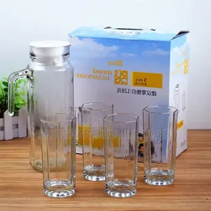 4pcs Drinking Glass Set With Pitcher