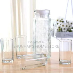 4pcs Drinking Glass Set With Pitcher
