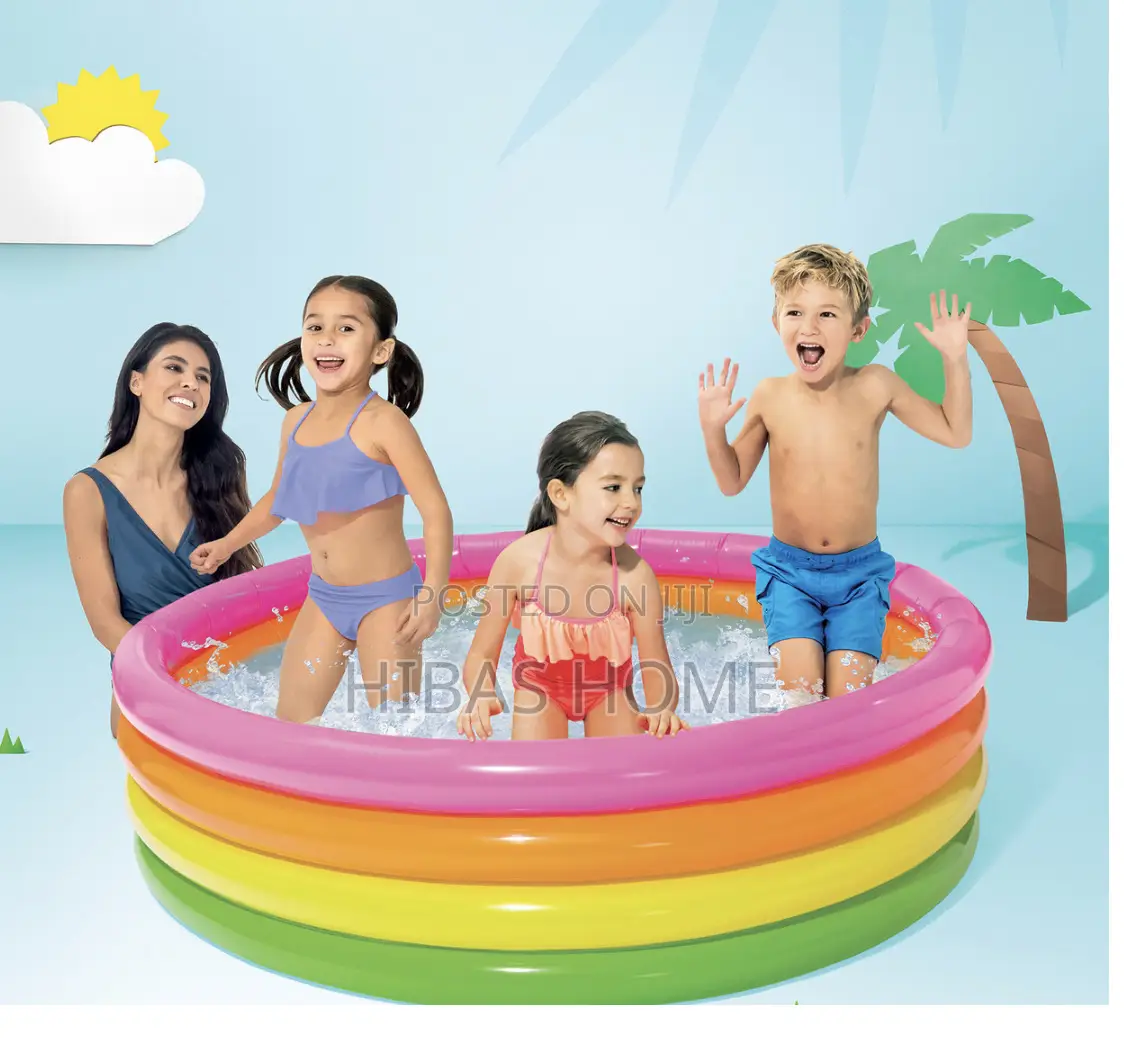 Sunset Glow Pool (168*46cm) 4 Kids Swimming Pool Free Pump