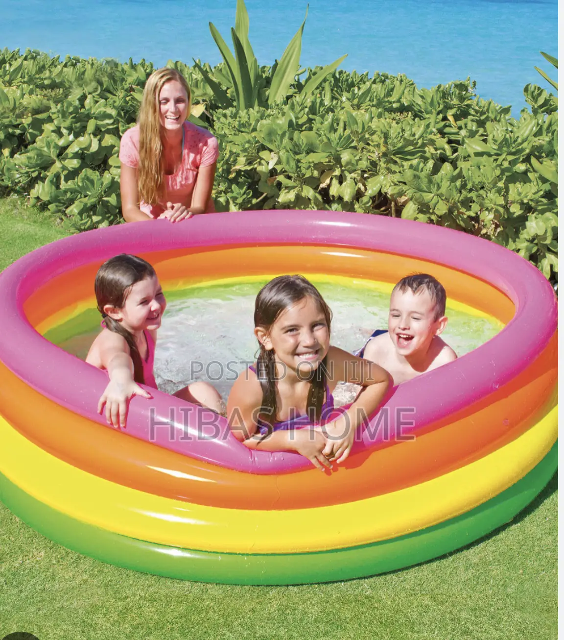 Sunset Glow Pool (168*46cm) 4 Kids Swimming Pool Free Pump