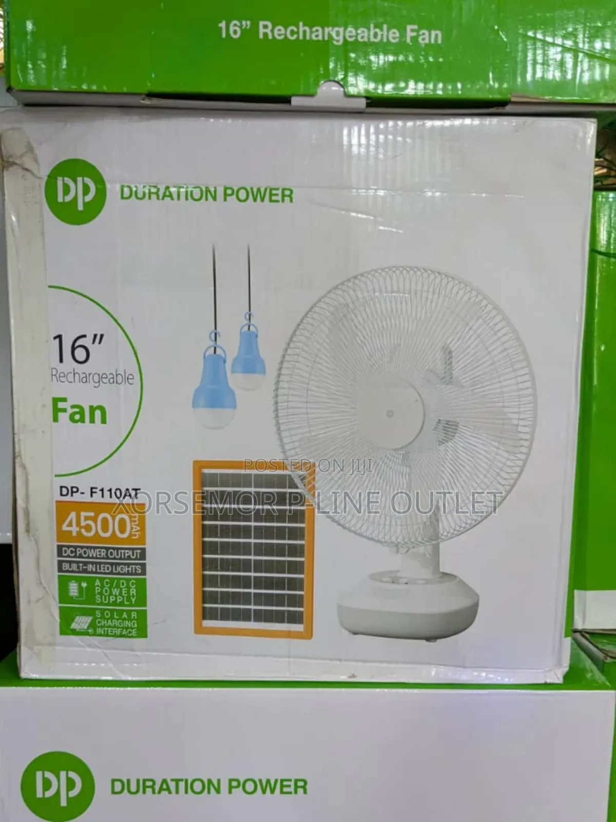 16 Inches Rechargeable Fan