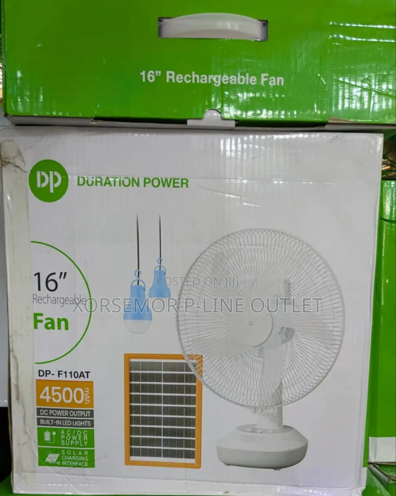 16 Inches Rechargeable Fan