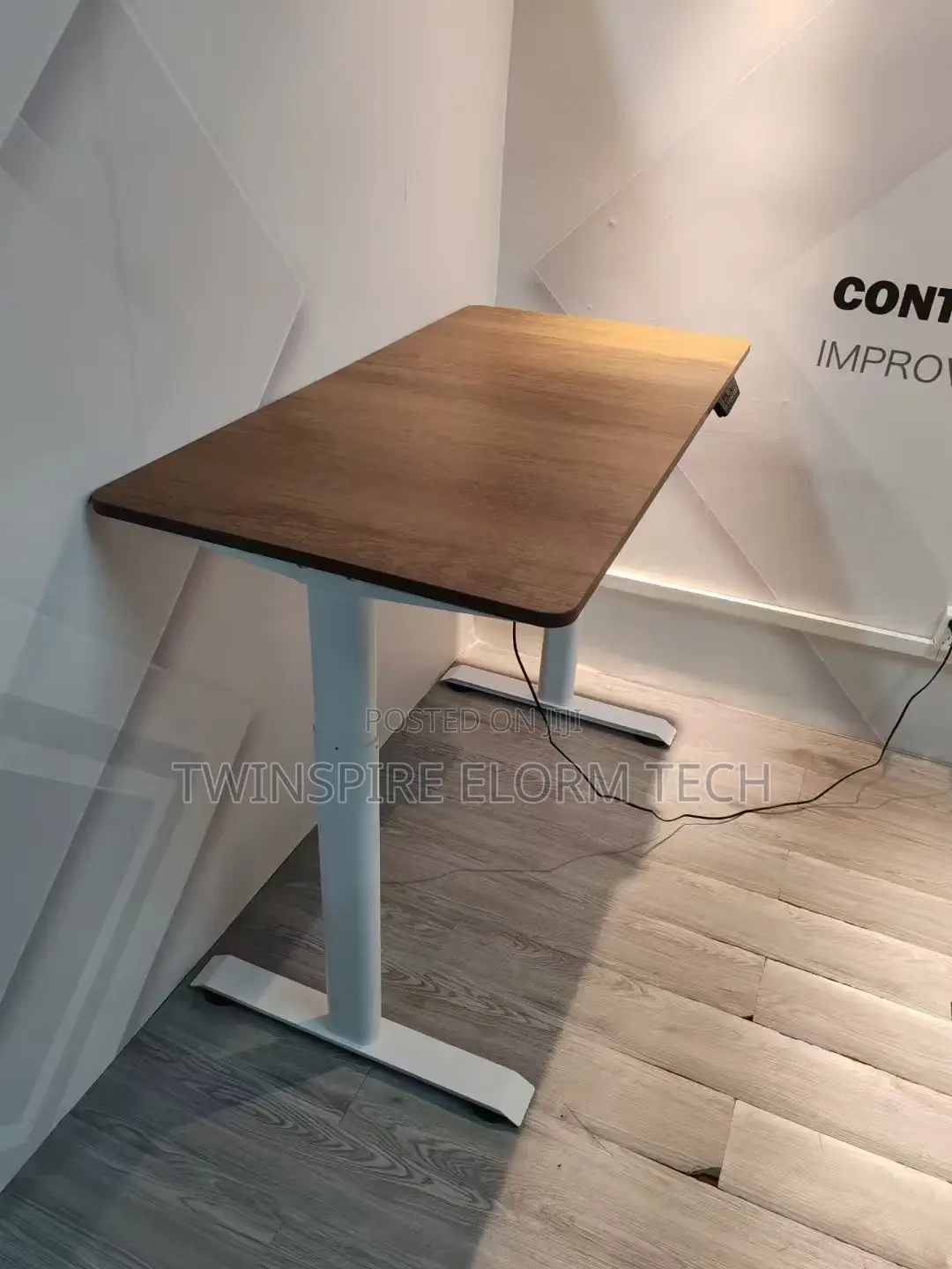 Electric Height Adjustable Sit Stand Work Desk Table